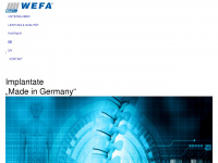 wefa-medtec.com Webseite Vorschau