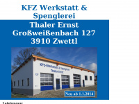 kfzwerkstatt-thaler.at Webseite Vorschau