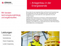 hoermann-enexengineering.com Webseite Vorschau