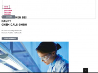 haupt-chemicals.com Webseite Vorschau