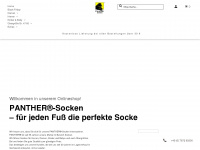 panther-socken.de Webseite Vorschau