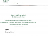 eigler.ch Webseite Vorschau