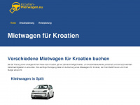 kroatien-mietwagen.eu Webseite Vorschau