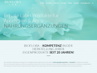 bioflora-lab.com Webseite Vorschau