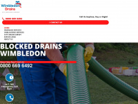 wimbledon-drains.co.uk Webseite Vorschau