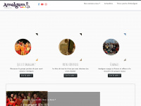 amalgam.fr Webseite Vorschau
