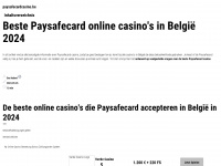 paysafecardcasino.be Webseite Vorschau