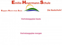 emilie-heyermann-realschule-vertretungsplan.de Webseite Vorschau