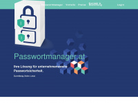 passwortmanager.at Webseite Vorschau