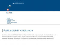 meyer-arbeitsrecht.de Webseite Vorschau