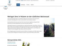 zens-weingut.de Webseite Vorschau