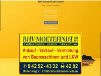 bhv-moetefindt.de Webseite Vorschau