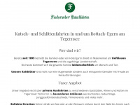 fischerwebers-kutschfahrten.de Webseite Vorschau