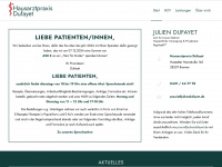 juliendufayet.de Webseite Vorschau