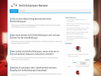 rotlichtlampen-berater.de Webseite Vorschau