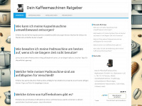 dein-kaffeemaschinen-ratgeber.de Webseite Vorschau