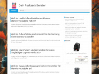 dein-rucksack-berater.de Webseite Vorschau