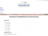 hausaerzte-donnerschwee.de Webseite Vorschau