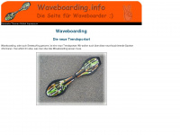 waveboarding.info Webseite Vorschau