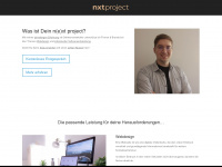 nxtproject.de Webseite Vorschau