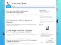 crosstrainer-berater.de Webseite Vorschau