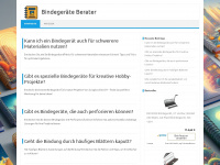 bindegeräte-berater.de Webseite Vorschau