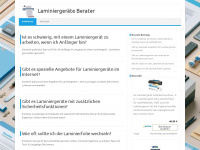 laminiergeräte-berater.de Webseite Vorschau