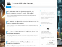 tintenstrahldrucker-berater.de Webseite Vorschau