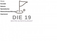 die19restaurant.de Webseite Vorschau