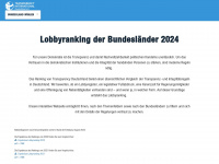 lobbyranking.de Webseite Vorschau