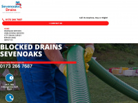 sevenoaks-drains.co.uk Webseite Vorschau