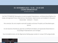 palettenmesse-bremgarten.ch Webseite Vorschau