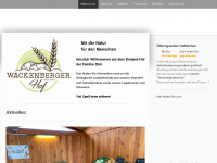 wackenbergerhof.de Webseite Vorschau