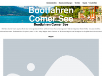 bootfahren-comersee.de Webseite Vorschau