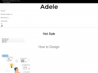 adele-merch.com Webseite Vorschau