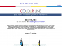 colourline-pressen.de Webseite Vorschau