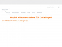 oedp-ostthueringen.de Webseite Vorschau