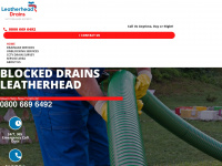 leatherhead-drains.co.uk Webseite Vorschau