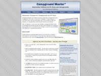 campgroundmaster.com Webseite Vorschau