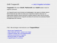 ghb-treppenlift.de Webseite Vorschau