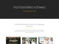 hochzeitdeko-schweiz.ch Webseite Vorschau