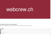 webcrew.ch Webseite Vorschau