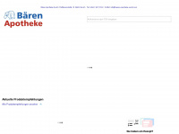 baeren-apotheke-aurich.com Webseite Vorschau