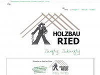 holzbau-ried.de Webseite Vorschau