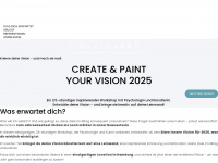 visionart-workshops.com Webseite Vorschau