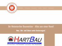 hartbau.at Webseite Vorschau