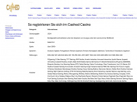 cashed-casino.de Webseite Vorschau