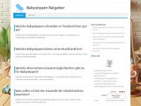 babywippen-ratgeber.de Webseite Vorschau