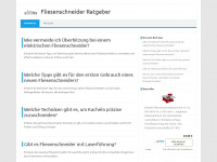 fliesenschneider-ratgeber.de Webseite Vorschau