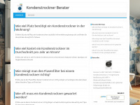 kondenstrockner-berater.de Webseite Vorschau